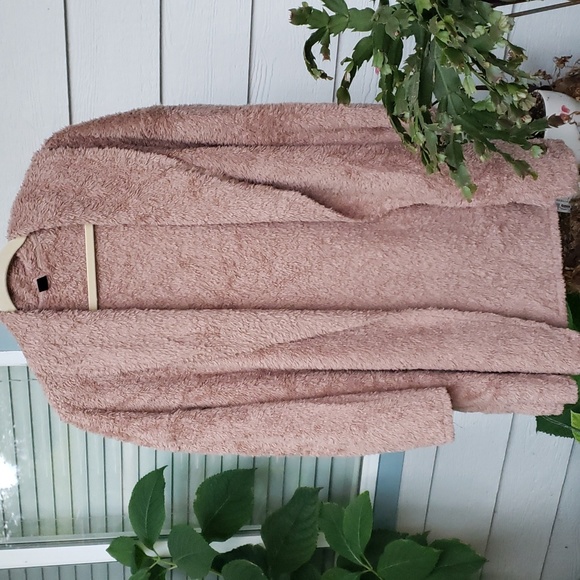 SHEIN Camel Color Long Sherpa Teddy Coat. Oversized SZ.SM. NEW.  P2P-22" - Picture 1 of 10